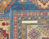 8x10 Blue Kuba Afghan Hand Knotted Wool Area Rug